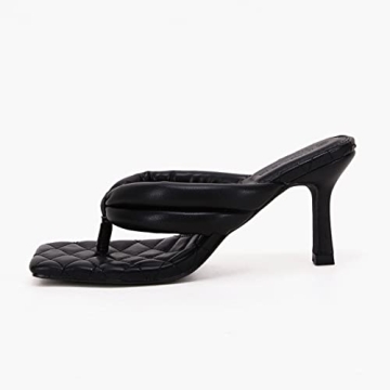 Stylish Rilista Women's Quilted Thong Heels Sandals
