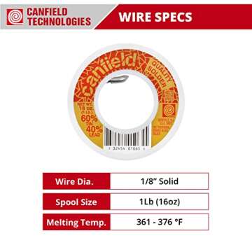 Canfield 60/40 solder for stained glass 4 Lb. Pack