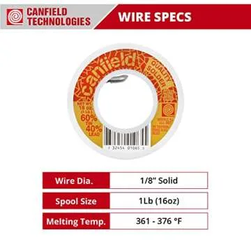 Canfield 60/40 solder for stained glass 4 Lb. Pack