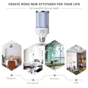 Auzer 30W Daylight LED Bulbs – 2-Pack for Bright Illumination