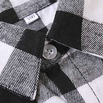 Stylish Boys Flannel Shirt in Buffalo Plaid - Toddler Size