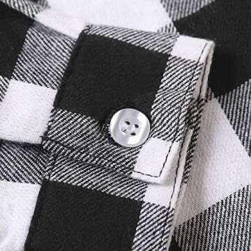 Stylish Boys Flannel Shirt in Buffalo Plaid - Toddler Size