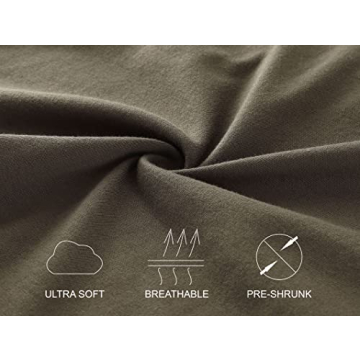 KNQR Men's Casual Slim Fit 3/4 Sleeve Athletic Tee