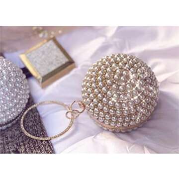Elegant Tngan Womens Pearl Evening Bag for Weddings