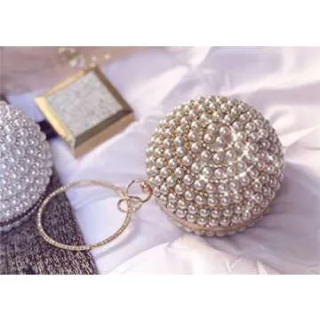 Elegant Tngan Womens Pearl Evening Bag for Weddings