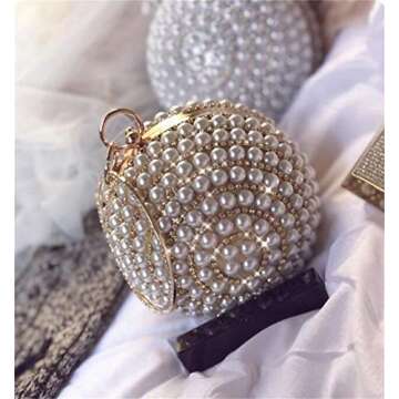 Elegant Tngan Womens Pearl Evening Bag for Weddings