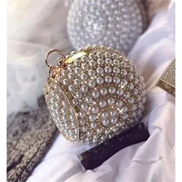 Elegant Tngan Womens Pearl Evening Bag for Weddings