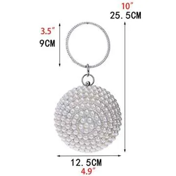 Elegant Tngan Womens Pearl Evening Bag for Weddings
