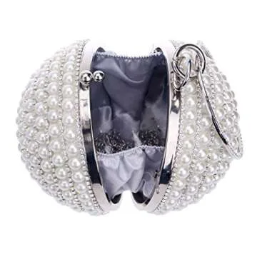 Elegant Tngan Womens Pearl Evening Bag for Weddings