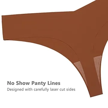 Comfortable and Seamless SHARICCA Women’s Thong 7 Pack