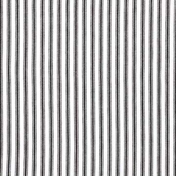 Cackleberry Home Black and White Ticking Stripe Woven Cotton Decorative Square Throw Pillow Case Covers 22 x 22 Inches, Set of 4