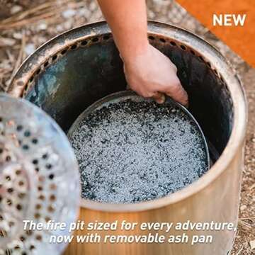 Solo Stove Ranger 2.0, 15 Inch Smokeless Fire Pit – Portable Stainless Steel Outdoor Fireplace wit...