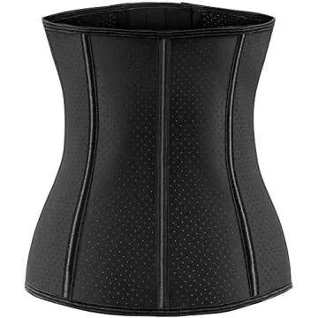 ECOWALSON Waist Trainer for Women Corset Cincher Body Shaper Girdle Trimmer with Steel Bones Extender