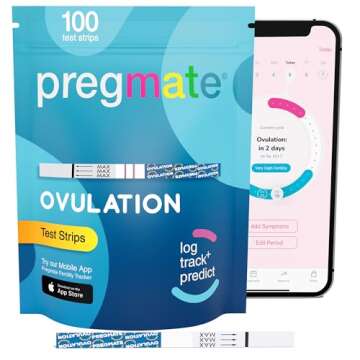 Pregmate 100 Ovulation Test Strips Predictor Kit (100 Count)