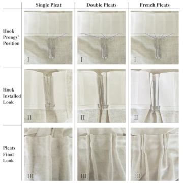 Ftinala 108 Inch Natural Linen Sheer Curtains - Elegant Drapes