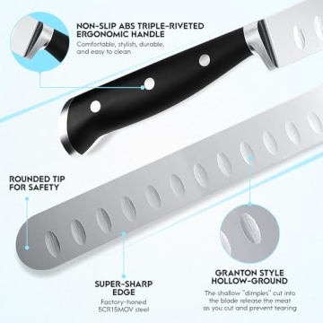 SPITJACK Brisket Knife Razor Sharp for Carving Meat