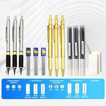 Bellofy Mechanical Pencils Set - 14-Piece Sketching Tool