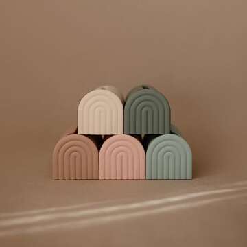 mushie Bath Spout Cover | Soft Silicone Bathtub Faucet Safety Guard for Kids | Universal Fit (Shifting Sand)