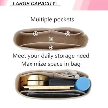 OAikor Mini Felt Purse Organizer for GG Marmont Handbags