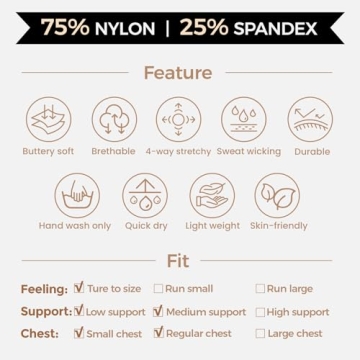 Aoxjox Women's Elegant Cross Back Sports Bras for Workouts