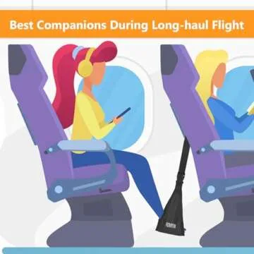 Airplane Footrest - Portable Memory Foam Travel Comfort