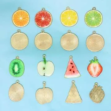 Honbay 32PCS Fruit Charms for DIY Jewelry and Crafting