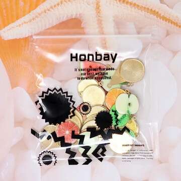 Honbay 32PCS Enamel Fruit Charms Pendnat for Earring Necklace Bracelet Keychain Jewelry Craft Making (8 Style)