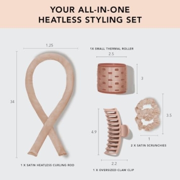 Kitsch Heatless Hair Styling Gift Set for Beautiful Curls