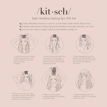 Kitsch Heatless Hair Styling Gift Set for Beautiful Curls