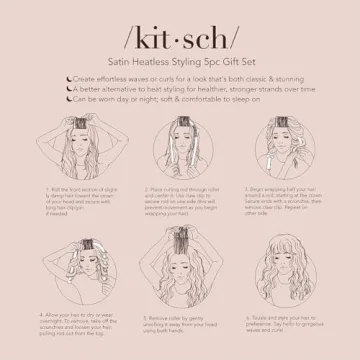 Kitsch Heatless Hair Styling Gift Set for Beautiful Curls