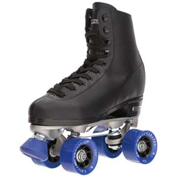 CHICAGO Skates Premium Black Quad Roller Skates for Boys and Men Beginners Classic Adjustable High-Top Design for Indoor or Outdoor Skates and Roller Derby