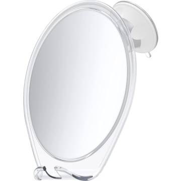 HONEYBULL Fogless Shower Shaving Mirror - Suction Cup & Razor Holder