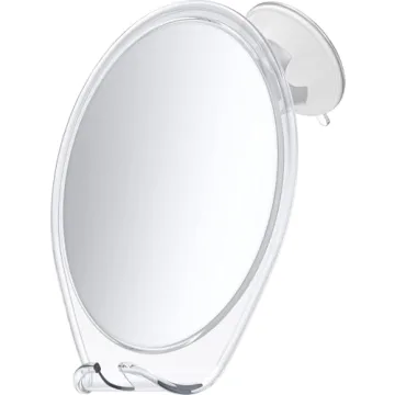 HONEYBULL Fogless Shower Shaving Mirror - Suction Cup & Razor Holder