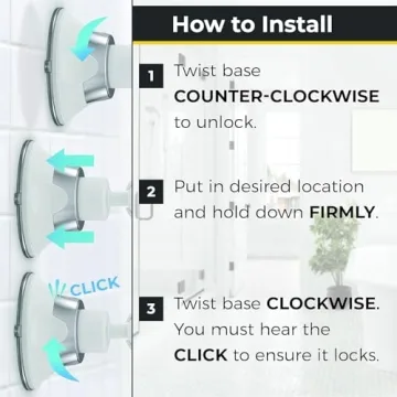Fogless Shower Mirror with Suction & Razor Holder