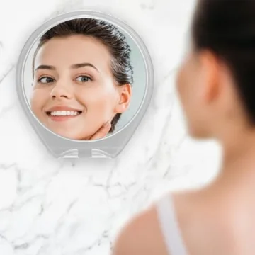 Fogless Shower Mirror with Suction & Razor Holder