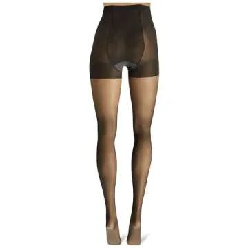 Berkshire Women's Plus Size All Day Sheer Non-Control Top Pantyhose-Sandalfoot, Off Black, 7X