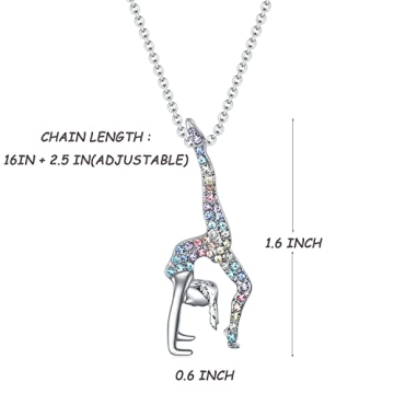 Buy Gymnastics Pendant Necklace for Young Girls