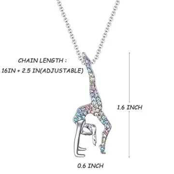 Buy Gymnastics Pendant Necklace for Young Girls
