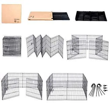 Durable Dog Exercise Pen for Small Pets - 30 sq ft