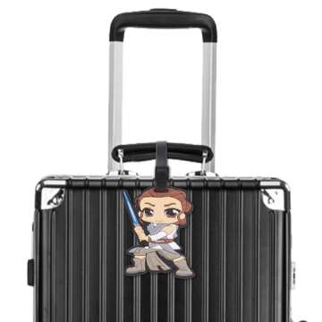 4 Pcs Set Star BB8 Jedi Soldiers Silicone Travel Luggage Baggage Identification Labels ID Tag for Ba...