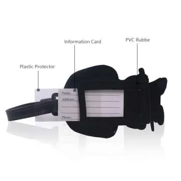 Star Wars 4 Pcs Silicone Luggage Tags Set - Travel Style