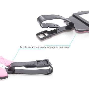 4 Pcs Set Star BB8 Jedi Soldiers Silicone Travel Luggage Baggage Identification Labels ID Tag for Bag Suitcase Plane Cruise Ships with Belt Strap