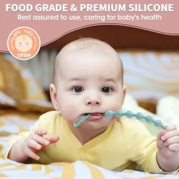 Buy Silicone Pacifier Clips for Baby Boys and Girls - 4 Pack