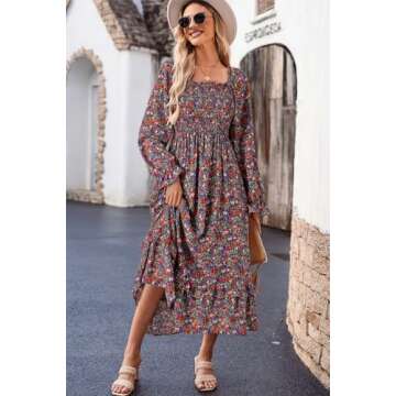 Dokotoo Summer Maxi Dress for Women - Floral & Elegant