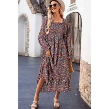 Dokotoo Summer Maxi Dress for Women - Floral & Elegant