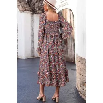 Dokotoo Summer Maxi Dress for Women - Floral & Elegant