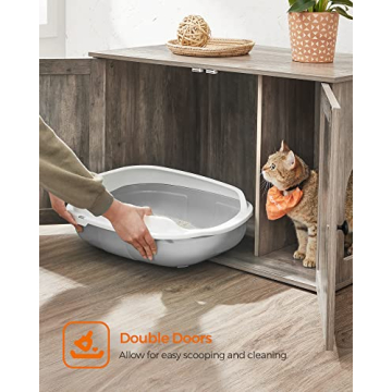 Feandrea Cat Litter Box Enclosure Stylish Furniture for Cats