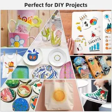 SMOOTHERPRO Acrylic Paint Markers, 24 Colors Dual Tip Acrylic Paint Pens for Wood, Rocks, Canvas, Pumpkins, Fabric Markers Set for Glass, Plastic, Ceramic, DIY, Easter, Gift(DAP24)
