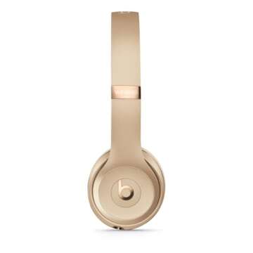 Beats Solo3 Wireless On-Ear Headphones - Gold (2024 Model) (Renewed)