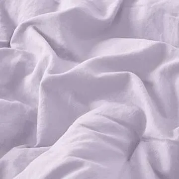 Codi Lavender Purple Boho Twin Comforter Set for Girls, Aesthetic Pom Fringe Design Cute Bedding, Soft Washed Microfiber Bed Sets, Lightweight Chic,1 Comforter & 1 Pillowcase (68x90 Inches)